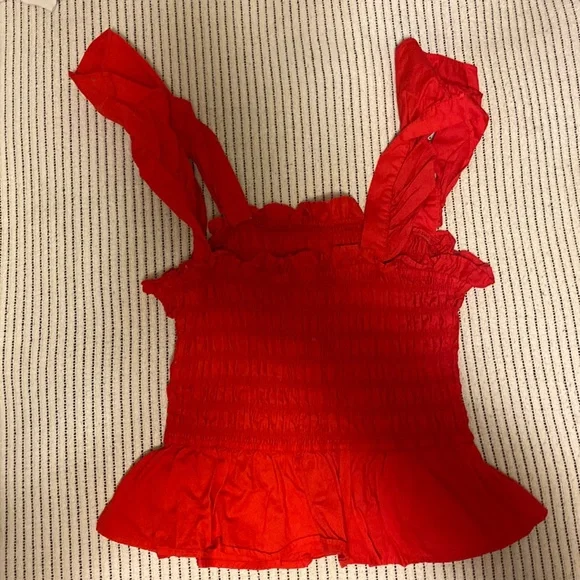 Red Ribbed Shirt - Picture 1 of 1